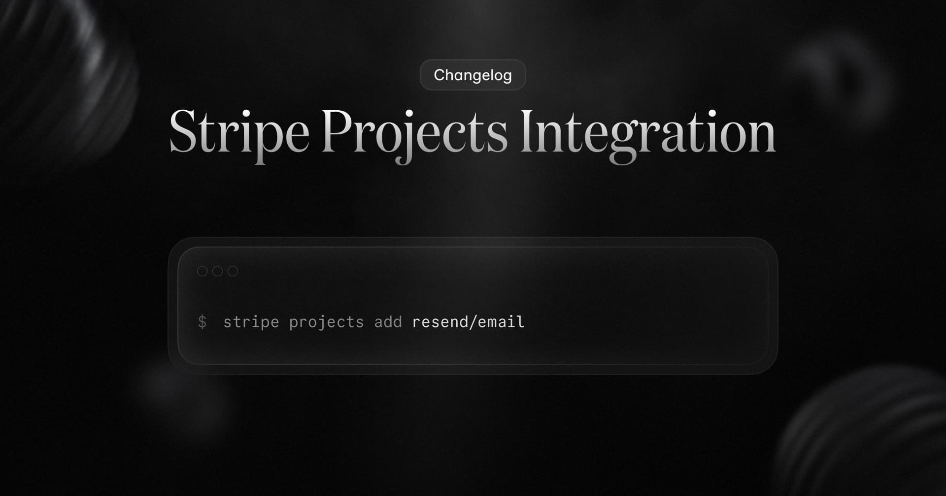 Stripe Projects Integration