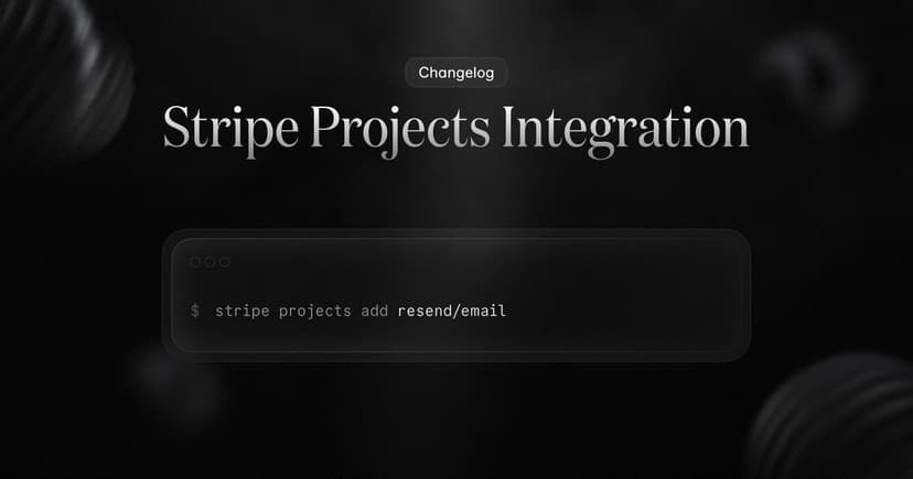 Stripe Projects Integration